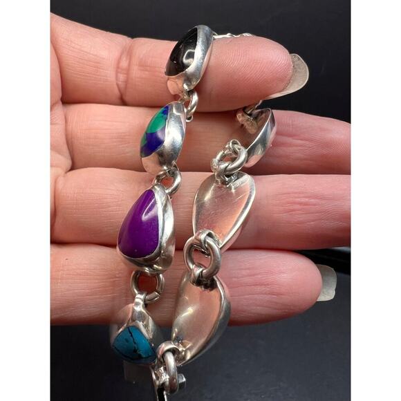 Vintage Taxco Mexico Sterling silver bracelet - Picture 7 of 16